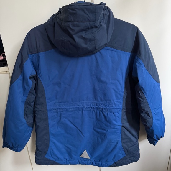 L.L. Bean Kid's Two-Tone Blue Primaloft Snow Ski Jacket - Picture 5 of 8